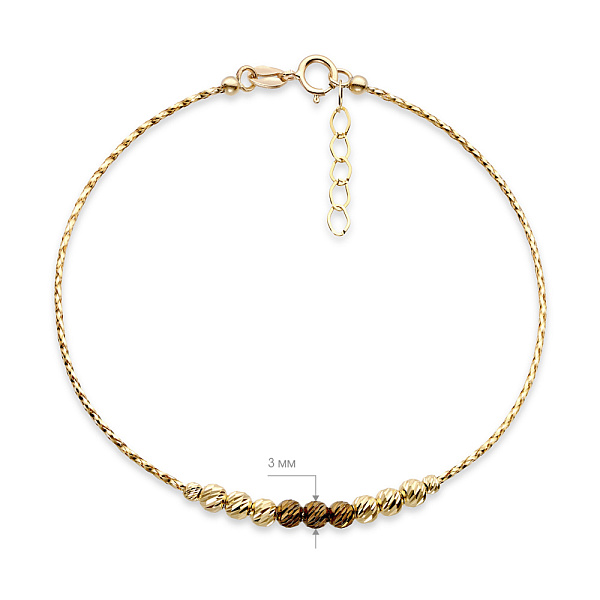 Золотий жіночий браслет Orbit (арт. 323328жкр) – зображення 2