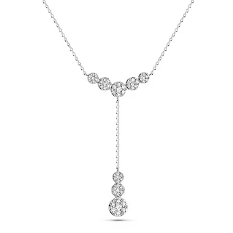 Кольє з білого золота з діамантами (арт. Ц341637040б)
