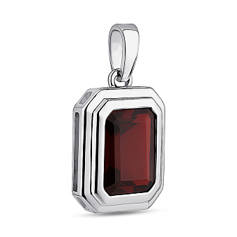 Срібний підвіс з гранатом (арт. 7503/2181477Г)