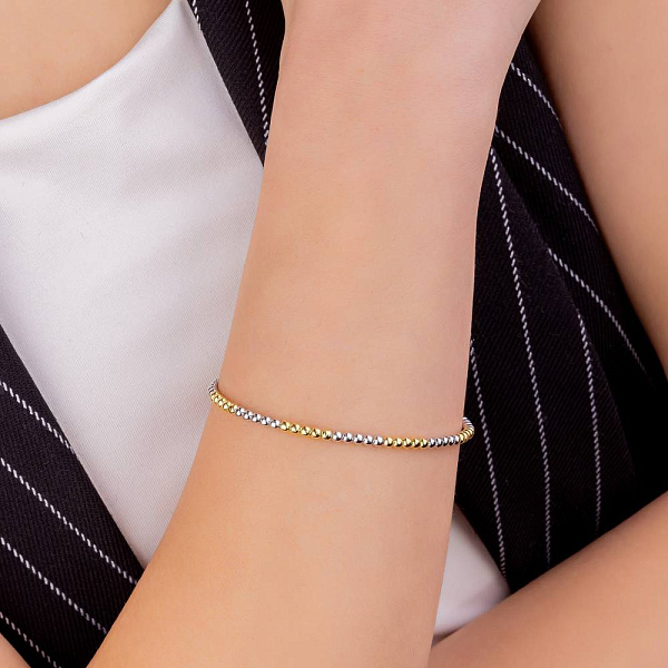 Браслет из желтого и белого золота (арт. 326697жб) – изображение 2