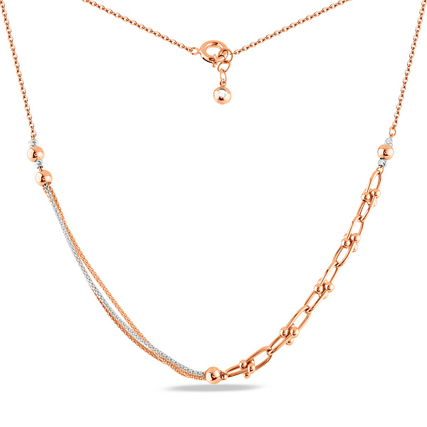 Колье из красного и белого золота (арт. 352444кб) – изображение 2