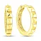 Сережки-кільця з жовтого золота (арт. 1091307/20ж) – зображення 1
