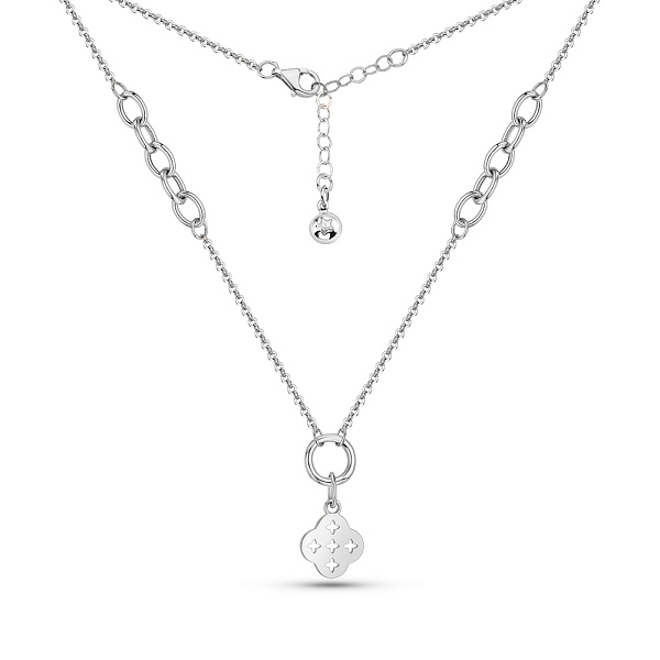 Золотое колье Клевер (арт. 352679б) – изображение 2