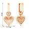 Золоті сережки Сердечка  (арт. 1101020) – зображення 3
