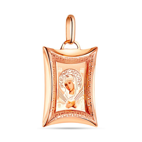 Золотая ладанка Божья Матерь Семистрельная (арт. 421131С) – изображение 1
