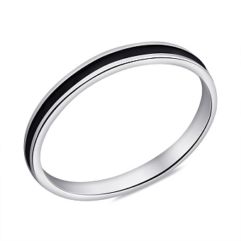 Серебряное кольцо с эмалью (арт. 7501/1106ечкю)