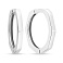 Серьги-кольца из белого золота (арт. 107823/15б) – изображение 1