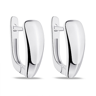 Фото Срібні сережки без каменів (арт. 7502/9230)