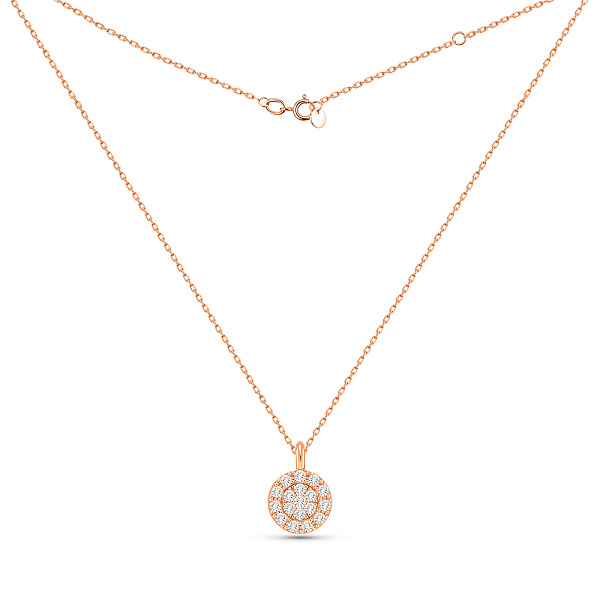 Кольє золоте з діамантами (арт. Ц011658010) – зображення 2