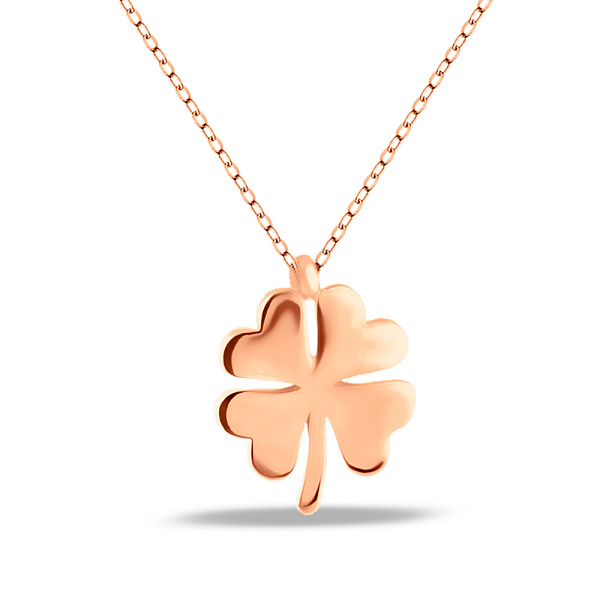 Золоте кольє Конюшина без каміння (арт. 352312/10) – зображення 1