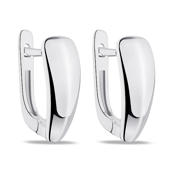 Срібні сережки без каменів (арт. 7502/9230) – зображення 1