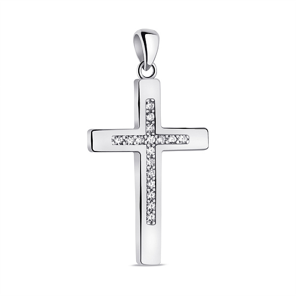 Серебряный крестик с фианитами (арт. 7503/4020/3) – изображение 1