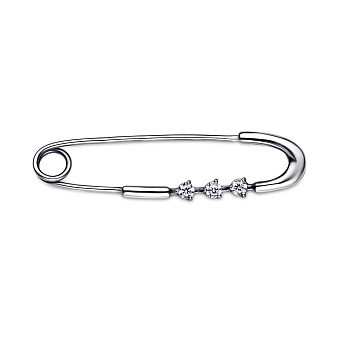 Серебряная булавка с фианитами (арт. 7911/7041-ч)