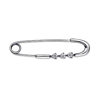 Серебряная булавка с фианитами (арт. 7911/7041-ч)