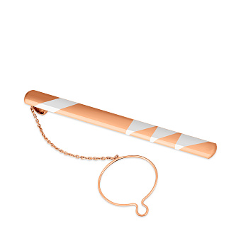 Золотой зажим для галстука (арт. 200107р)