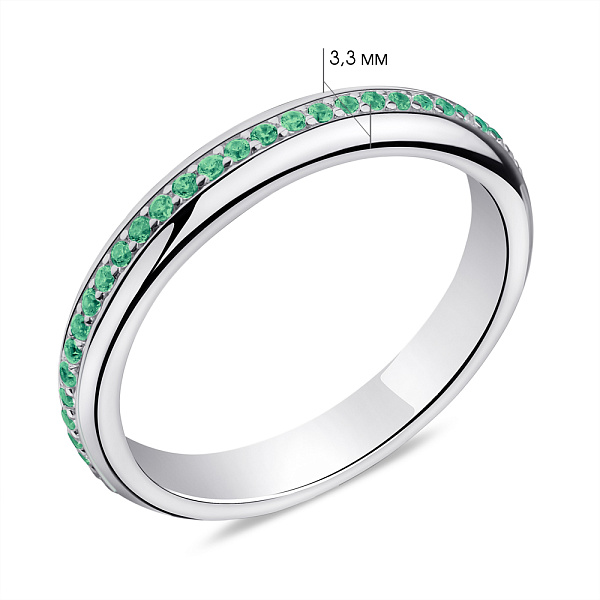 Серебряное кольцо с альпинитами (арт. 7501/6517аз) – изображение 2