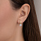 Золотые серьги с фианитами (арт. 118200ж) – изображение 2