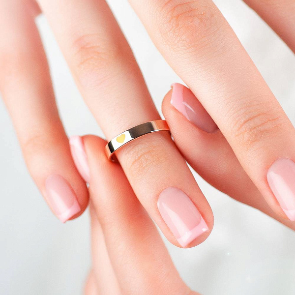 Патріотична обручка з золота з жовтою емаллю (арт. 239222еж) – зображення 2