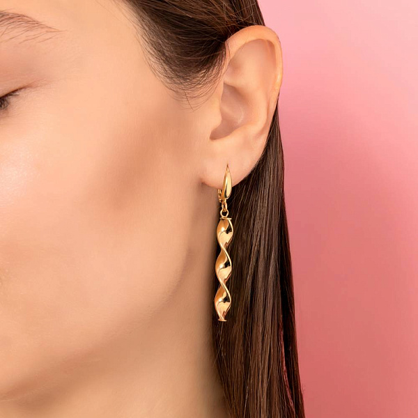 Сережки з жовтого золота (арт. 1091628ж) – зображення 2