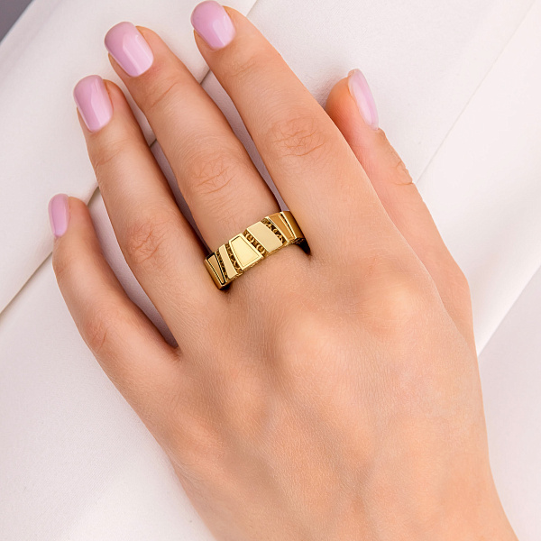 Золота каблучка Francelli (арт. 156247ж) – зображення 2