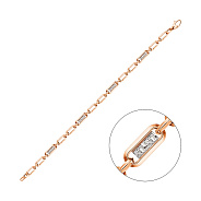 Браслет Олимпия из красного и белого золота (арт. 325434кб)