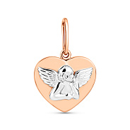 Фото Кулон из красного и белого золота (арт. 440958)