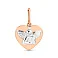Кулон з червоного і білого золота (арт. 440958) – зображення 1