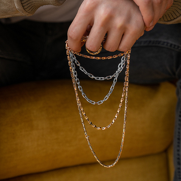 Золотая цепочка плетения Фантазийное (арт. цр400314Д) – изображение 3