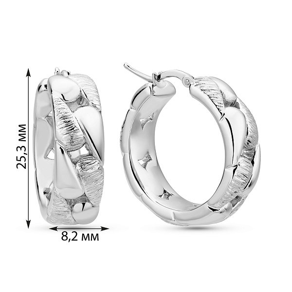 Золотые серьги Francelli (арт. е1091782/25б) – изображение 4