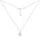 Серебряное колье с подвеской сердце (арт. 7507/2621) – изображение 2