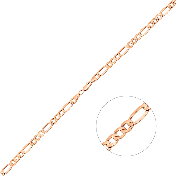 Цепочка из красного золота плетения Картье (арт. 306011) – изображение 1
