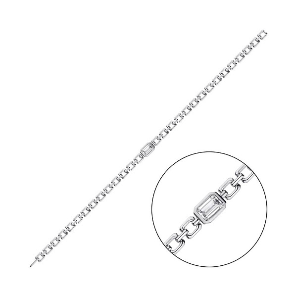 Браслет из серебра с фианитом (арт. 7509/4200) – изображение 1