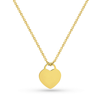 Колье Сердце из желтого золота (арт. 351512ж)