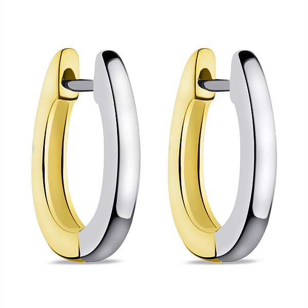 Сережки зі срібла з родіюванням (арт. 7502/9807/15бж) – зображення 1