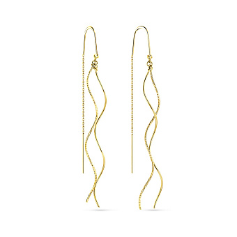 Сережки-протяжки з жовтого золота (арт. 110967жа)