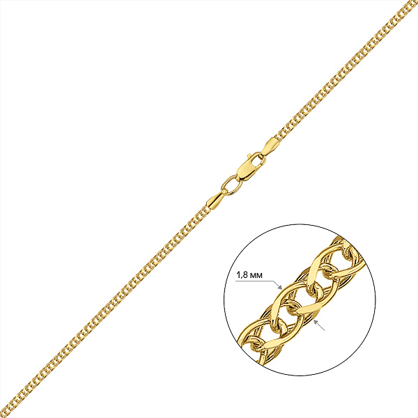 Золотая цепочка в плетении Спига фантазийная (арт. ц3012904ж) – изображение 2