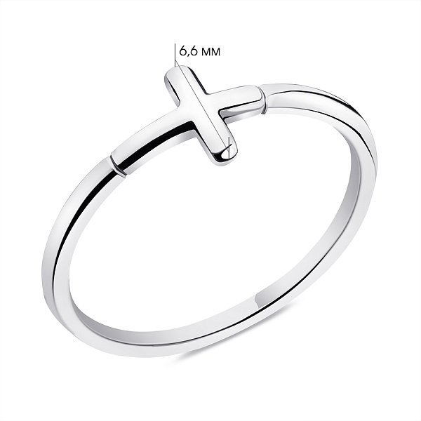 Серебряное кольцо без камней (арт. 7501/5594) – изображение 2