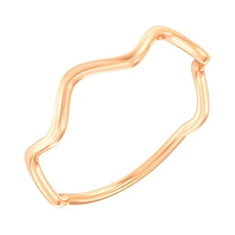 Тонка золота каблучка "Хвиля" (арт. 140917)
