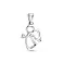 Подвес из белого золота с бриллиантом (арт. 3100881202) – изображение 1