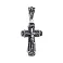 Серебряный крестик с распятием (арт. 7904/R006/1пю) – изображение 1