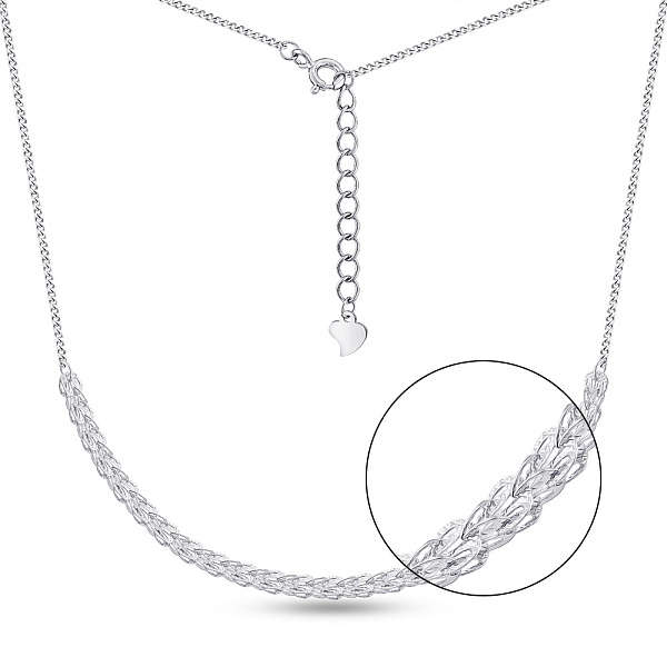 Серебряное колье без камней (арт. 7507/2224) – изображение 1