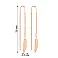 Золоті сережки-протяжки Перо (арт. 1091198) – зображення 4