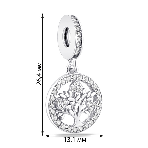 Серебряная подвеска Древо жизни с фианитами (арт. 7903/4533) – изображение 2
