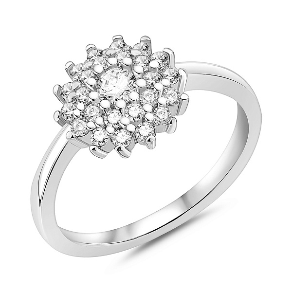 Серебряное кольцо с фианитами (арт. 7501/8190) – изображение 1