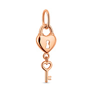 Золотая подвеска Ключ от сердца (арт. 422448)