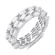 Фото Серебряное кольцо с россыпью из фианитов (арт. 7501/6992)