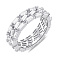 Серебряное кольцо с россыпью из фианитов (арт. 7501/6992) – изображение 1