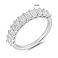 Серебряное кольцо с дорожкой из фианитов (арт. 7501/8217) – изображение 2
