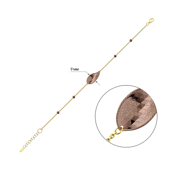 Золотий браслет Francelli (арт. 326821жкр) – зображення 3