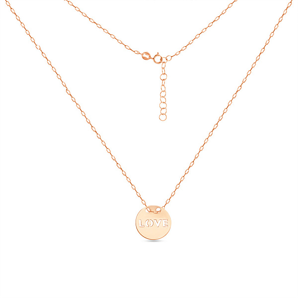 Кольє золоте «Love» (арт. 351559/10) – зображення 2